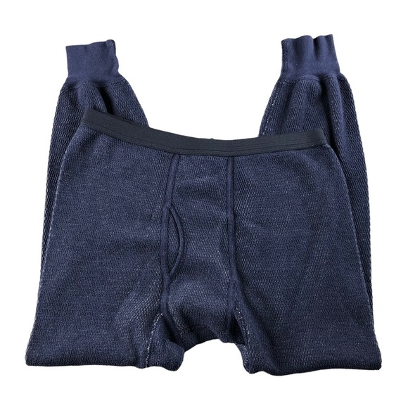 JE Morgan Mens Blue Thermal Underwear Long John Base Layer - Picture 1 of 7